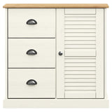 vidaXL Dressoir met lades VIGO 78x40x75 cm massief grenenhout
