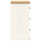 vidaXL Dressoir met lades VIGO 78x40x75 cm massief grenenhout