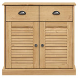 vidaXL Dressoir met lades VIGO 78x40x75 cm massief grenenhout
