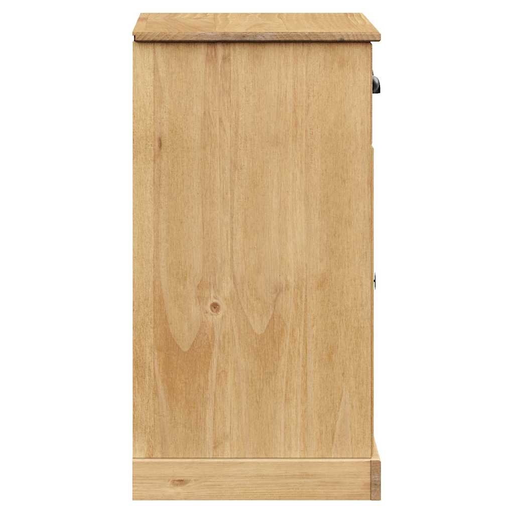 vidaXL Dressoir met lades VIGO 78x40x75 cm massief grenenhout