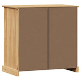 vidaXL Dressoir met lades VIGO 78x40x75 cm massief grenenhout