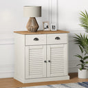 vidaXL Dressoir met lades VIGO 78x40x75 cm massief grenenhout