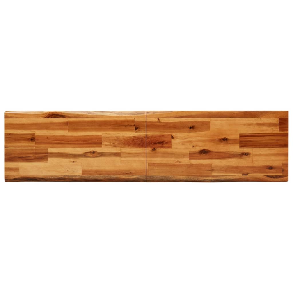 vidaXL Bankje met natuurlijke rand 110 cm massief acaciahout