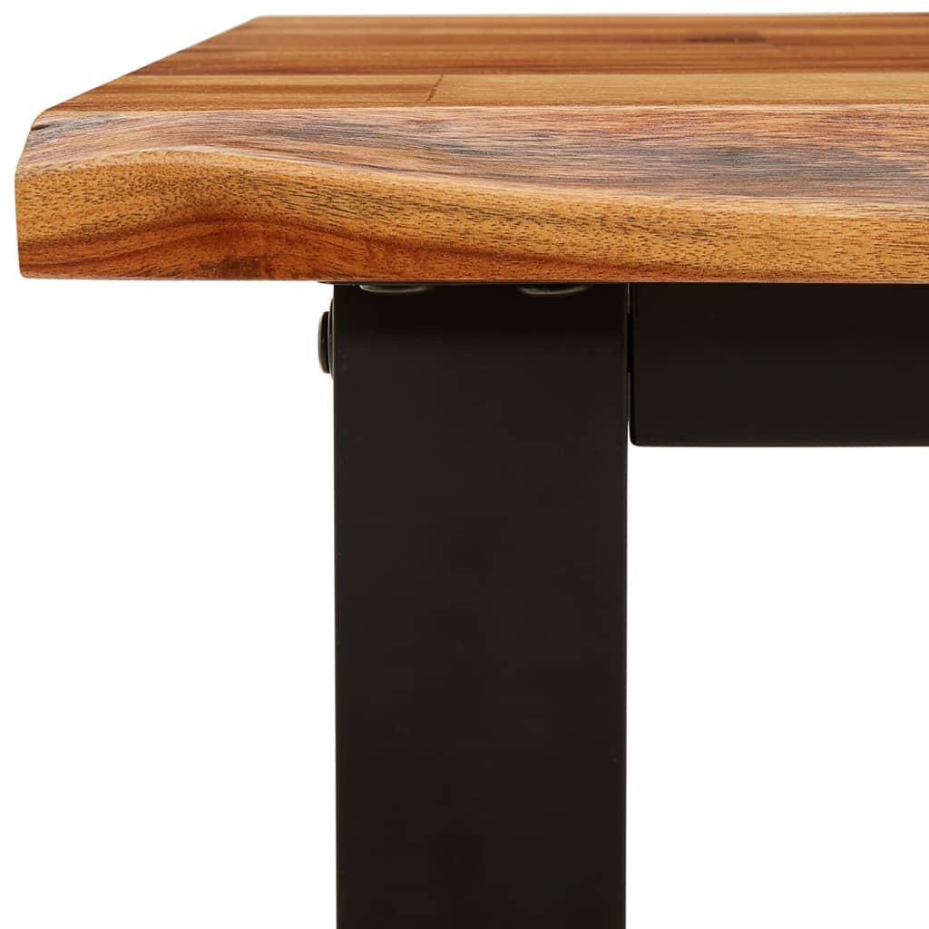 vidaXL Bankje met natuurlijke rand 110 cm massief acaciahout