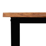 vidaXL Wandtafel met natuurlijke rand 110x35x80 cm massief acaciahout