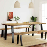 vidaXL Eettafel 150x90x75 cm massief acaciahout