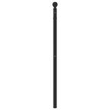 vidaXL Vervangend hoofdbord 90 cm metaal zwart