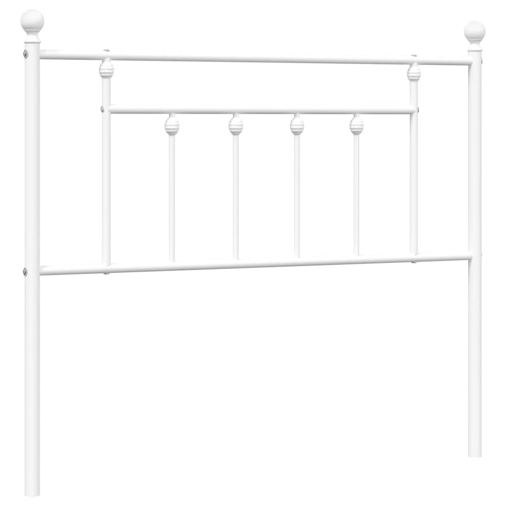 vidaXL Vervangend hoofdbord 75 cm metaal zwart