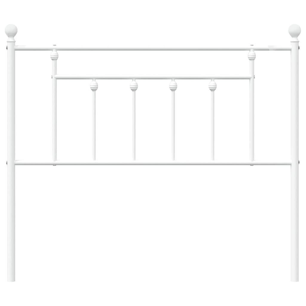 vidaXL Vervangend hoofdbord 75 cm metaal zwart