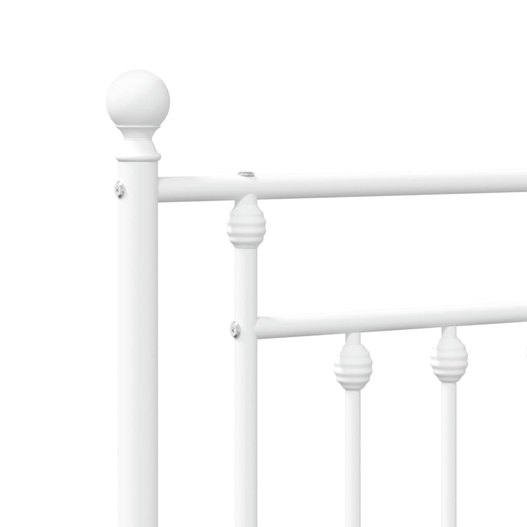 vidaXL Vervangend hoofdbord 75 cm metaal zwart