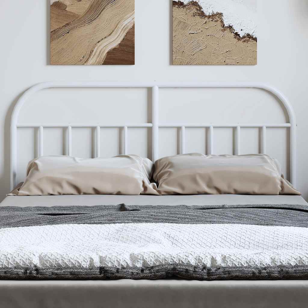 vidaXL Vervangend hoofdbord metaal zwart 75 cm