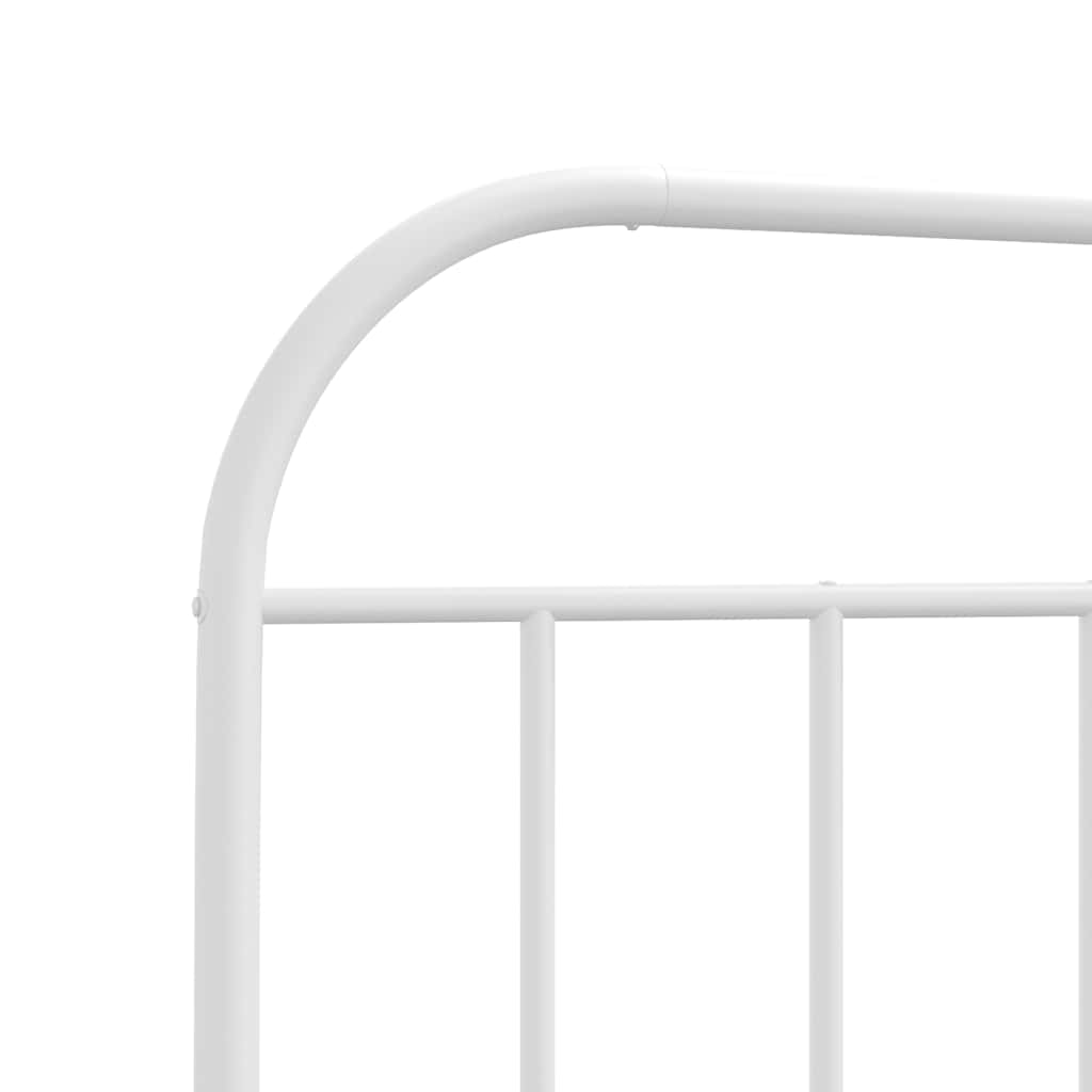 vidaXL Vervangend hoofdbord metaal zwart 75 cm