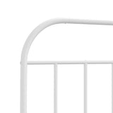 vidaXL Vervangend hoofdbord metaal zwart 75 cm