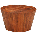 vidaXL Coffee table Ø52x30 cm solid rough mango wood