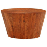 vidaXL Coffee table Ø52x30 cm solid rough mango wood