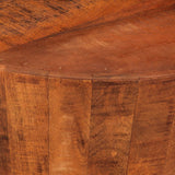 vidaXL Coffee table Ø52x30 cm solid rough mango wood
