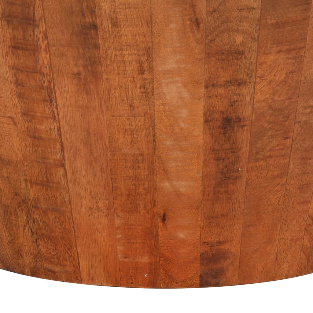 vidaXL Coffee table Ø52x30 cm solid rough mango wood