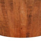 vidaXL Coffee table Ø52x30 cm solid rough mango wood