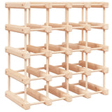 vidaXL Wijnrek voor 12 flessen 36x23x36 cm massief grenenhout