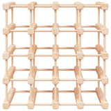 vidaXL Wijnrek voor 12 flessen 36x23x36 cm massief grenenhout