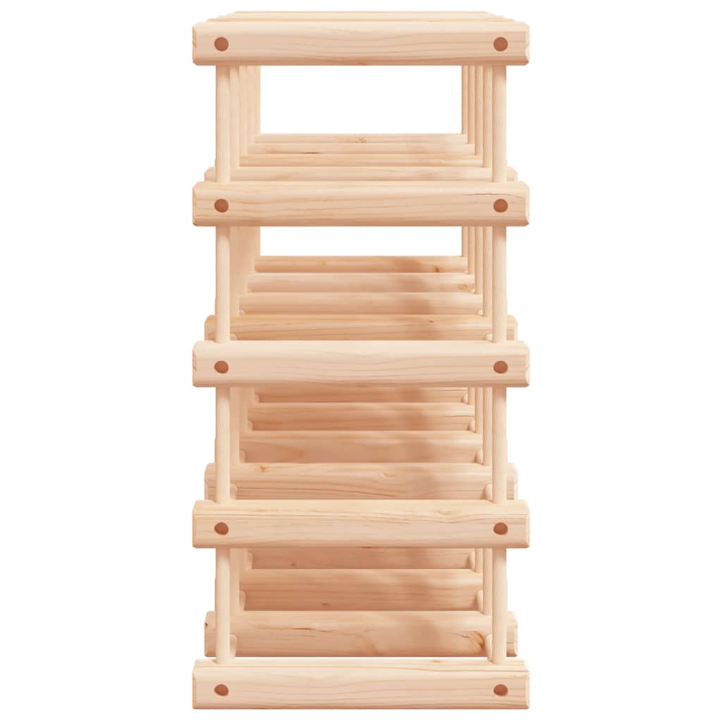 vidaXL Wijnrek voor 12 flessen 36x23x36 cm massief grenenhout