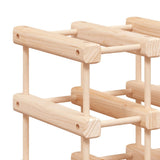 vidaXL Wijnrek voor 12 flessen 36x23x36 cm massief grenenhout
