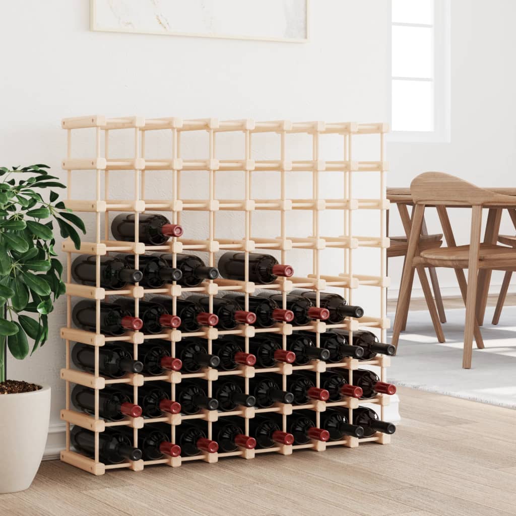 vidaXL Wijnrek voor 12 flessen 36x23x36 cm massief grenenhout