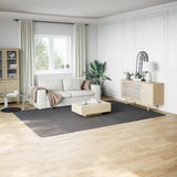 vidaXL Vloerkleed shaggy zwart 240x305 cm polyester