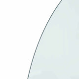 vidaXL Glass Hearth Plate Transparent 800 x 500 mm Glass
