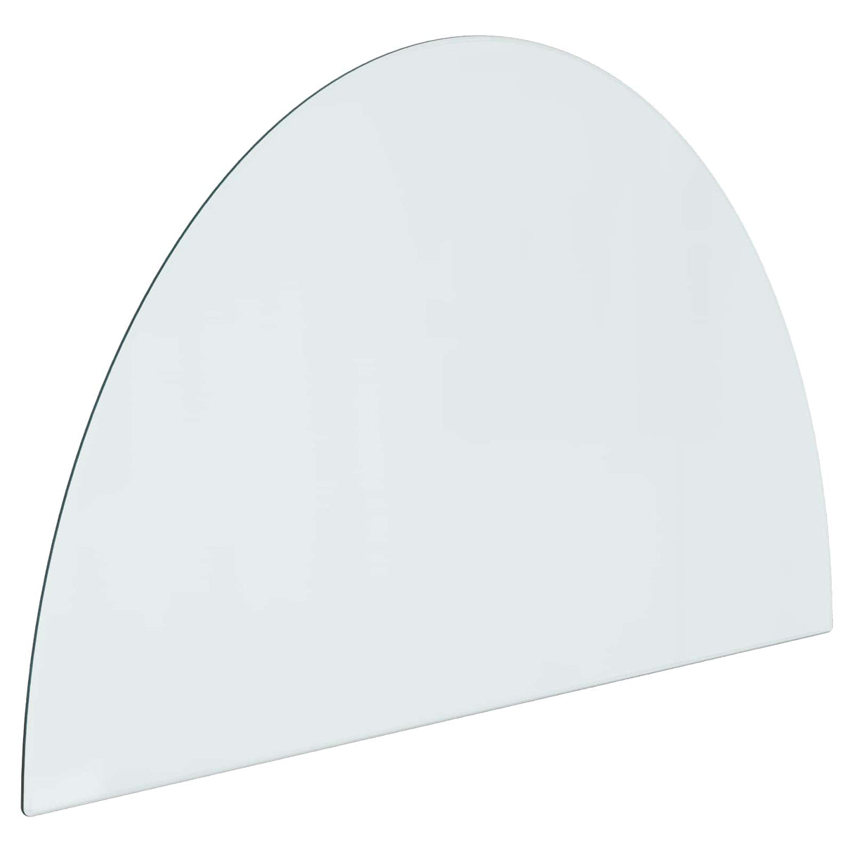 vidaXL Glazen haardplaat Doorzichtig 800 x 500 mm Glas