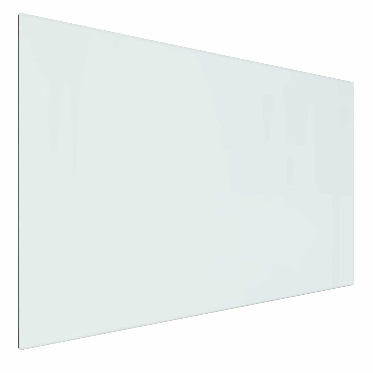 vidaXL Glazen haardplaat Doorzichtig 80 x 50 cm Glas