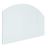 vidaXL Glass Fireplace Hearth Plate Clear 80 x 50 cm Glass
