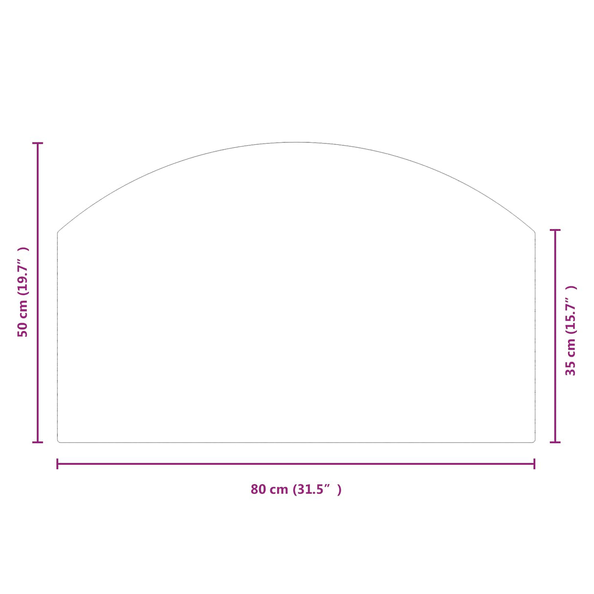 vidaXL Glass Fireplace Hearth Plate Clear 80 x 50 cm Glass
