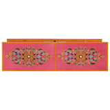vidaXL Tv-meubel 110x30x40 cm massief mangohout roze