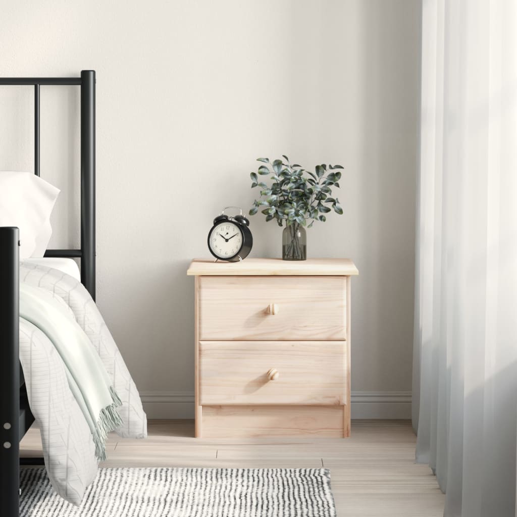 vidaXL Nightstand ALTA 41x35x41 cm Solid Pine Wood