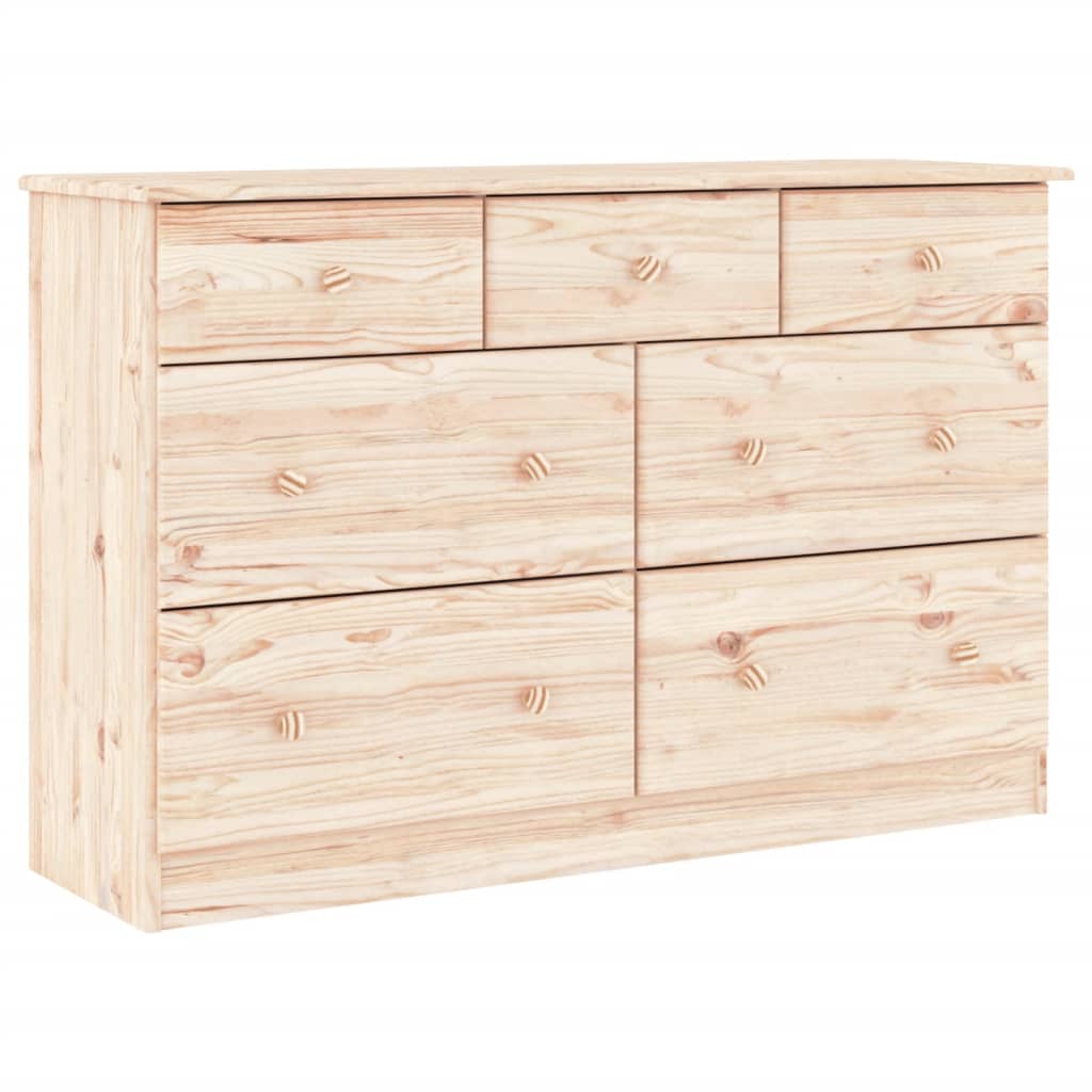 vidaXL Ladekast ALTA 112x35x73 cm massief grenenhout