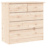 vidaXL Chest of Drawers ALTA 77x35x73 cm Solid Pine Wood
