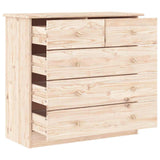 vidaXL Chest of Drawers ALTA 77x35x73 cm Solid Pine Wood
