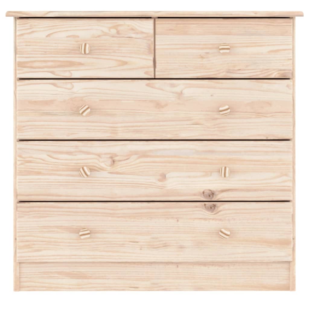vidaXL Chest of Drawers ALTA 77x35x73 cm Solid Pine Wood