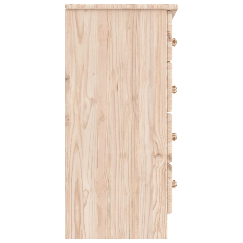 vidaXL Chest of Drawers ALTA 77x35x73 cm Solid Pine Wood