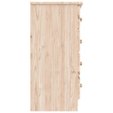 vidaXL Chest of Drawers ALTA 77x35x73 cm Solid Pine Wood