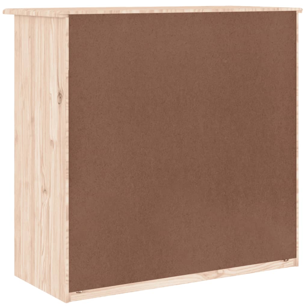vidaXL Chest of Drawers ALTA 77x35x73 cm Solid Pine Wood