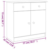vidaXL Dressoir ALTA 77x35x73 cm massief grenenhout