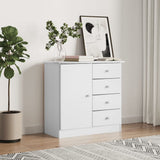 vidaXL Sideboard ALTA 77x35x73 cm solid pinewood white