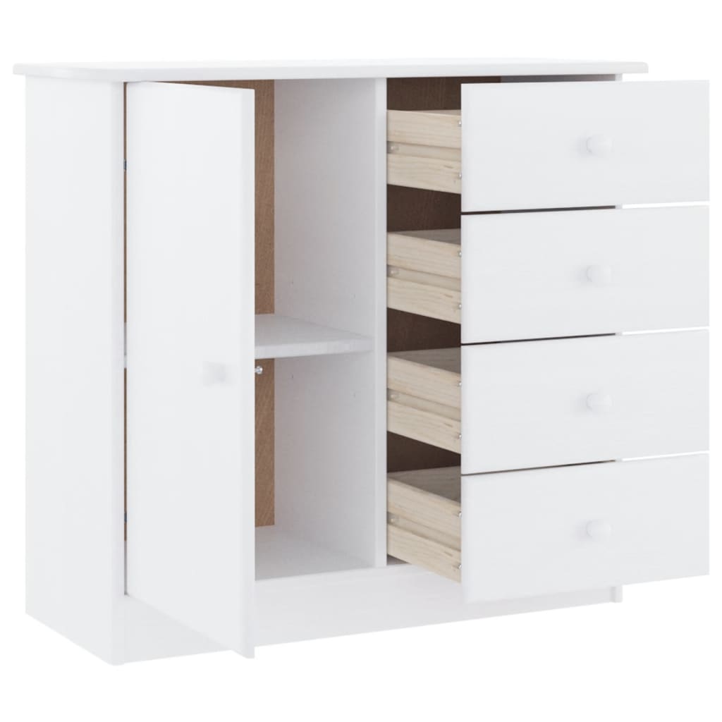 vidaXL Sideboard ALTA 77x35x73 cm solid pinewood white
