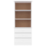 vidaXL Boekenkast met lades ALTA 60x35x142 cm massief grenenhout