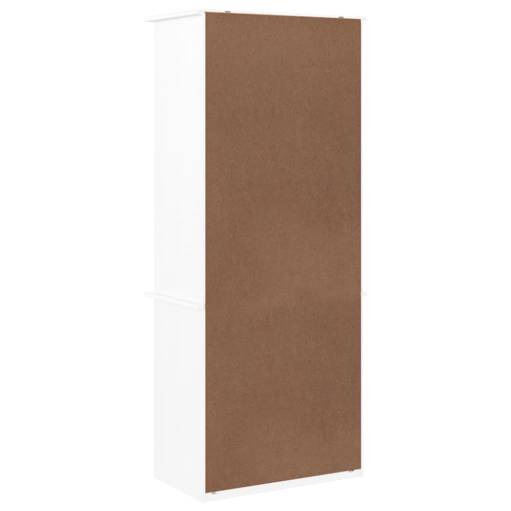 vidaXL Boekenkast met lades ALTA 60x35x142 cm massief grenenhout