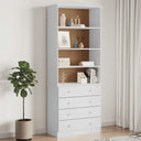 vidaXL Boekenkast met lades ALTA 77x35x186,5 cm massief grenenhout