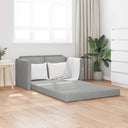 vidaXL Sofa bed floor model 2-in-1 122x204x55 cm velvet light grey