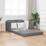vidaXL Sofa bed floor model 2-in-1 122x204x55 cm velvet light grey